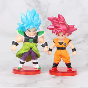 Planet Gates 8-21PCS Dragon Ball Z Set Super Son Goku Vegeta Broly Buu Action Figure Anime Figurines Ultra Instinct Model Gifts Toys
