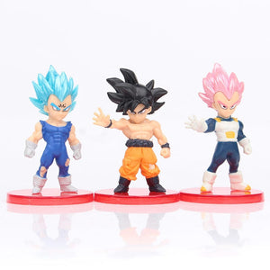 Planet Gates 8-21PCS Dragon Ball Z Set Super Son Goku Vegeta Broly Buu Action Figure Anime Figurines Ultra Instinct Model Gifts Toys