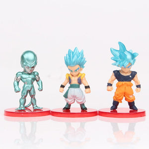 Planet Gates 8-21PCS Dragon Ball Z Set Super Son Goku Vegeta Broly Buu Action Figure Anime Figurines Ultra Instinct Model Gifts Toys