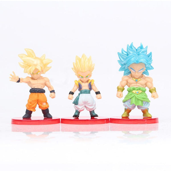 Planet Gates 8-21PCS Dragon Ball Z Set Super Son Goku Vegeta Broly Buu Action Figure Anime Figurines Ultra Instinct Model Gifts Toys
