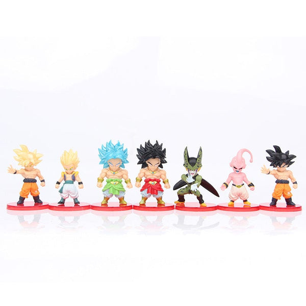 Planet Gates 8-21PCS Dragon Ball Z Set Super Son Goku Vegeta Broly Buu Action Figure Anime Figurines Ultra Instinct Model Gifts Toys