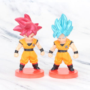 Planet Gates 8-21PCS Dragon Ball Z Set Super Son Goku Vegeta Broly Buu Action Figure Anime Figurines Ultra Instinct Model Gifts Toys