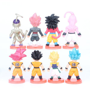 Planet Gates 8-21PCS Dragon Ball Z Set Super Son Goku Vegeta Broly Buu Action Figure Anime Figurines Ultra Instinct Model Gifts Toys