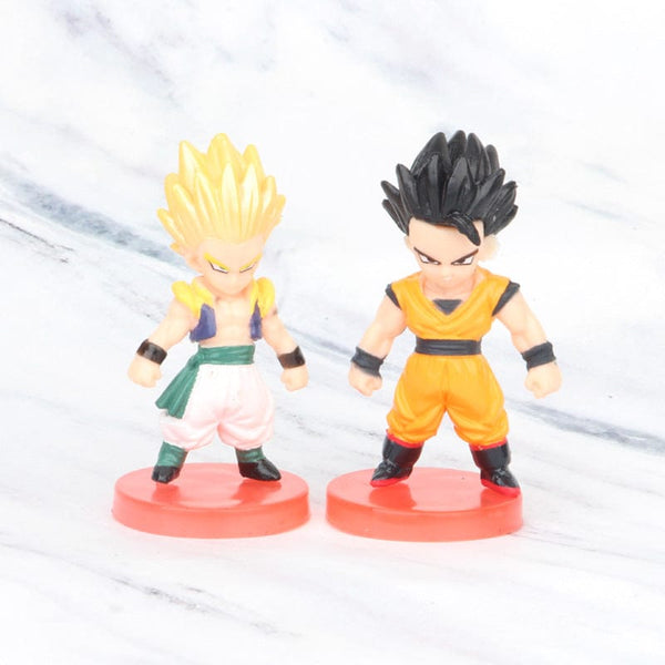 Planet Gates 8-21PCS Dragon Ball Z Set Super Son Goku Vegeta Broly Buu Action Figure Anime Figurines Ultra Instinct Model Gifts Toys