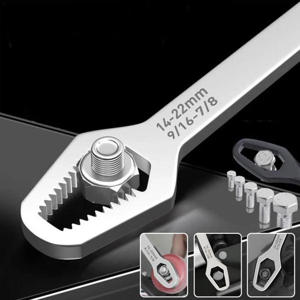 Planet Gates 8-22mm Universal Torx Wrench Self-tightening Adjustable Glasses Wrench Board Double-head Torx Spanner Hand Tools for Factory