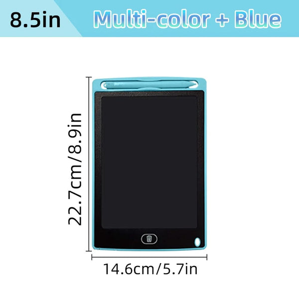 Planet Gates 8.5 inch Blue 6.5/8.5/10/12 inch LCD Writing Tablet Drawing Board Montessori Educational Toys for Children Drawing Toys for Kids Boys Gifts