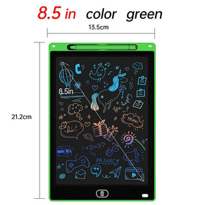Planet Gates 8.5in Color green / CHINA Toys for Children Electronic Drawing Board LCD Screen Graphic Drawing  Tablet Kids Education Handwriting Painting Pad 6.5/8.5"