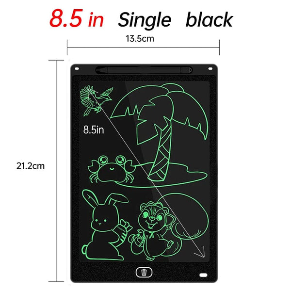 Planet Gates 8.5in Single black / CHINA Toys for Children Electronic Drawing Board LCD Screen Graphic Drawing  Tablet Kids Education Handwriting Painting Pad 6.5/8.5"