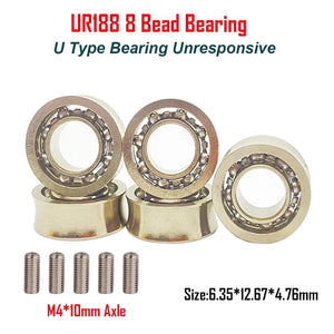 Planet Gates 8 Bead 5PCS 5Pcs Metal Yoyo Bearing UR188 R188 Responsive Unresponsive Bearings with Axles for Yoyo Ball Toy Parts 8 Bead 10 Bead
