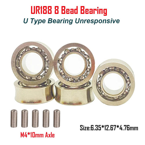 Planet Gates 8 Bead 5PCS 5Pcs Metal Yoyo Bearing UR188 R188 Responsive Unresponsive Bearings with Axles for Yoyo Ball Toy Parts 8 Bead 10 Bead
