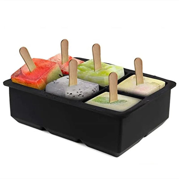 Planet Gates 8 Big Ice Tray Mold Giant Jumbo Large Food Grade Silicone Ice Cube Square Tray Mold DIY Ice Maker Ice Cube Tray