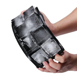 Planet Gates 8 Big Ice Tray Mold Giant Jumbo Large Food Grade Silicone Ice Cube Square Tray Mold DIY Ice Maker Ice Cube Tray