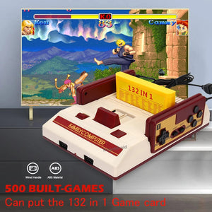 Planet Gates 8 Bit Video Game Console Built in 500 Classic Games Family Computer TV Game Console Support Game Cartridge For FC Retro Gaming