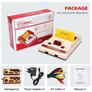 Planet Gates 8 Bit Video Game Console Built in 500 Classic Games Family Computer TV Game Console Support Game Cartridge For FC Retro Gaming