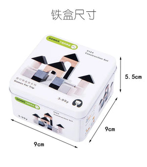 Planet Gates 8 Children Wooden Puzzle Domino Tangram Toys Early Learning Education Intelligence Kids Interactive Game Toys with Retail Box