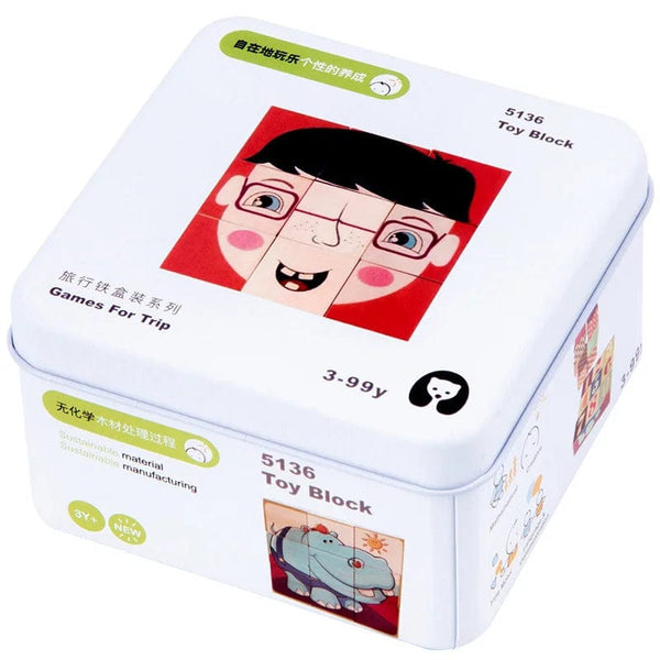 Planet Gates 8 Children Wooden Puzzle Domino Tangram Toys Early Learning Education Intelligence Kids Interactive Game Toys with Retail Box