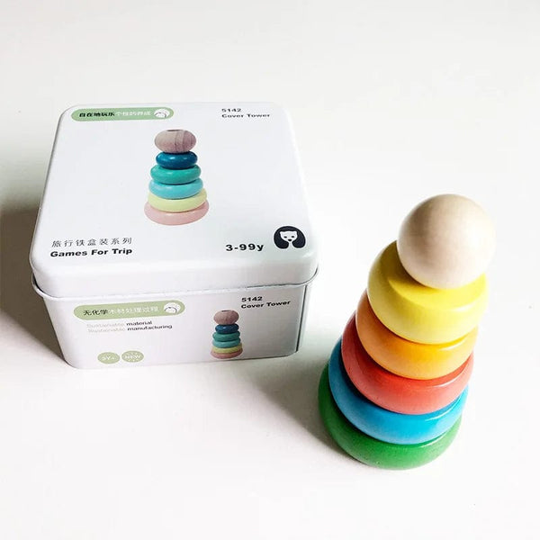 Planet Gates 8 Children Wooden Puzzle Domino Tangram Toys Early Learning Education Intelligence Kids Interactive Game Toys with Retail Box