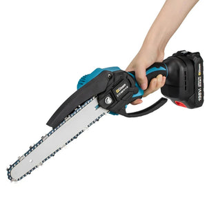 Planet Gates 8 Inch Electric Chainsaw Brushless Rechargeable Chain Saw Woodworking Garden Mini Pruning Saw Power Tool for Makita 18V Battery