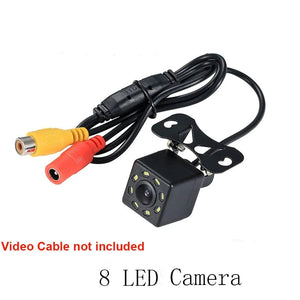 Planet Gates 8 LED Camera Wide Angle HD Car Rearview Camera Rear View Video Vehicle Camera Backup Reverse Camera 12 LED Night Vision Parking Camera