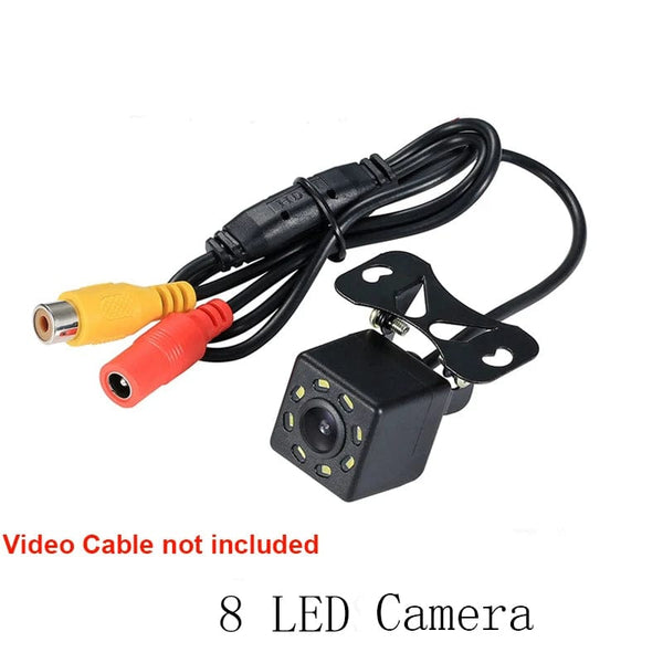 Planet Gates 8 LED Camera Wide Angle HD Car Rearview Camera Rear View Video Vehicle Camera Backup Reverse Camera 12 LED Night Vision Parking Camera