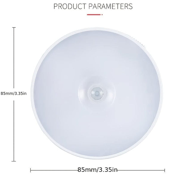 Planet Gates 8-LED USB Charging Night Light, USB Night Light With PIR Motion Sensor, Paste Magnetic Strips For Closets, Cabinets, Stairs, Bedrooms