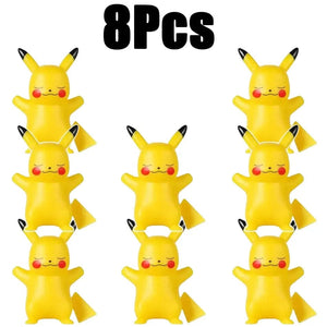 Planet Gates 8 Pcs No box 1 10 Pcs Hot Pokemon Pikachu Night Light Glowing Anime Figures Toy Pokemon Pikachu Cute Bedside Led Lamp Kawaii Children Gift
