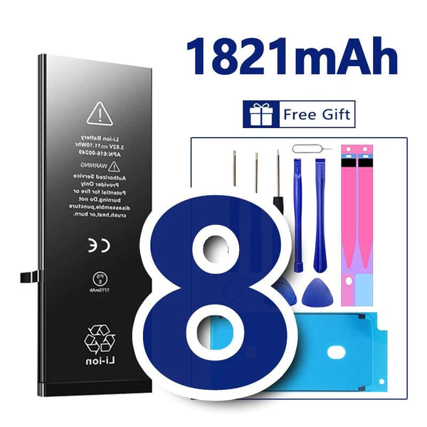 Planet Gates 8 Plus 3400mAh (HC) / CHINA High Quality 0 Cycles Battery For iPhone SE 2 4 4S 5 5S 5C 6 6S 7 8 Plus X XR XS 11 Pro Max 7P For  iPhone7 iPhonese 6splus