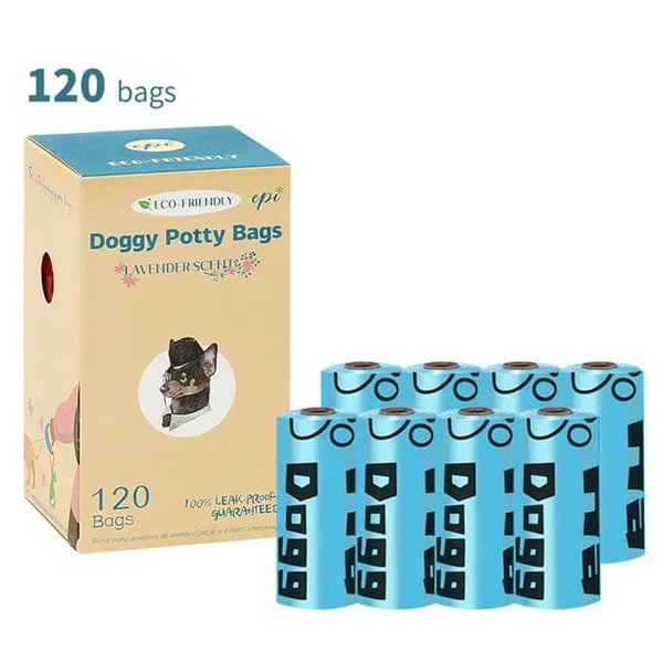 Planet Gates 8 Rolls Pet Garbage Bag Environmentally Friendly Degradable Dog Fecal Bag Dog Kitten Poop Fecal Collect Bag Pet Hygiene Cleaning Product