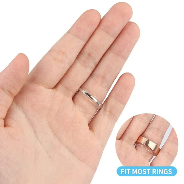 Planet Gates 8 Sizes Silicone Invisible Clear Ring Size Adjuster Tighten Reducer Jewelry Tool