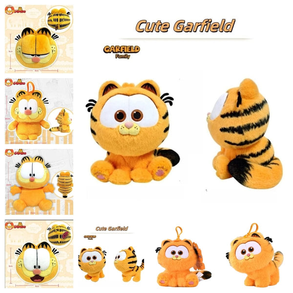 Planet Gates 8 Styles GARFIELD Original Cute Plush Toy Soft Cat Stuffed Doll Cartoon Plushie Keychain Pendant for Boys Girls Birthday Gift