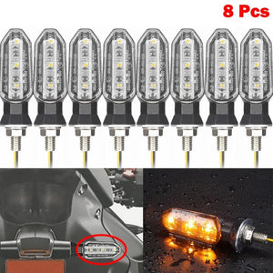 Planet Gates 8 Transparent Lens / CHINA Turn Signals For HONDA Motorcycle 8mm 12V For HONDA CBR500R CBR650F CB650F CBR600RR CB500X CRF250L MSX125 Motorcycle Turn Signal