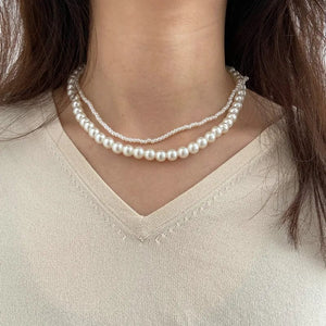 Planet Gates 8 YWZIXLN 2021 Trend Elegant Jewelry Wedding Big Pearl Necklace For Women Fashion White Imitation Pearl Choker Necklace N0179