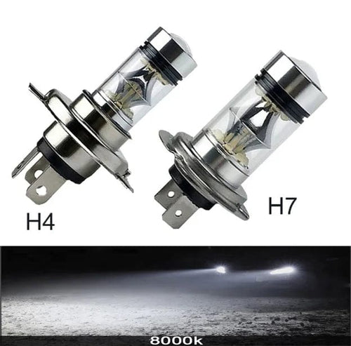 Planet Gates 8000K / H4 2Pcs 100W H4 H7 LED Car Headlight H11 H8 H9 H10 H1 H3 Car Fog Light Bulbs 9005 9006 Auto Driving Running Lamps 20000LM 80W 12V