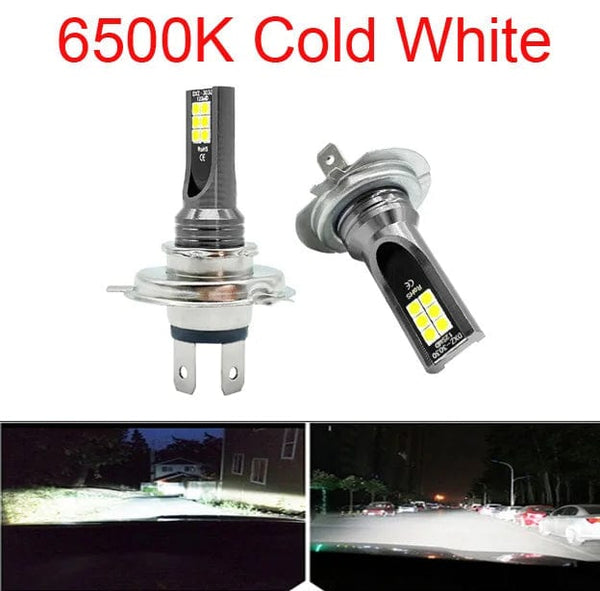 Planet Gates 8000K White Blue / H3 2Pcs Super Bright H4 H7 Led Bulb Car Headlight Motorcycle H1 H3 H8 H9 H11 Auto Fog Lamps 9005 9006 HB3 HB4 Light 12v 24V 80W