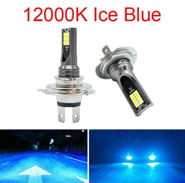 Planet Gates 8000K White Blue / H3 2Pcs Super Bright H4 H7 Led Bulb Car Headlight Motorcycle H1 H3 H8 H9 H11 Auto Fog Lamps 9005 9006 HB3 HB4 Light 12v 24V 80W