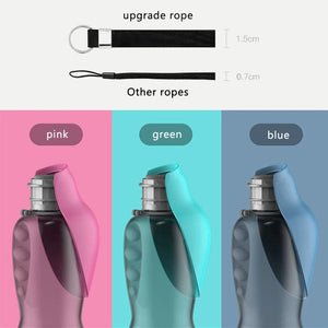 Planet Gates 800ml Portable Dog Water Bottle For Small Medium Big Dogs Outdoor Travel Drinking Bowl Puppy Cat Feeder Pet Labrador Accessories