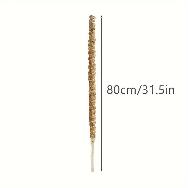 Planet Gates 80cm Bendable Coconut Palm Stick 1pc DIY Shape Plant Climbing Pole, Bendable Coconut Brown Stick, Plant Climbing Rattan Column Gardening Plant Support Rack Artificial Coconut Brown Stick