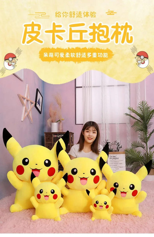 Planet Gates 80cm Big Size Pokemon Pikachu Plush Doll Japanese Anime Cute and soft  Pikachu Children's accompany Collection Toys Gifts
