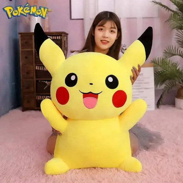 Planet Gates 80cm Big Size Pokemon Pikachu Plush Doll Japanese Anime Cute and soft  Pikachu Children's accompany Collection Toys Gifts
