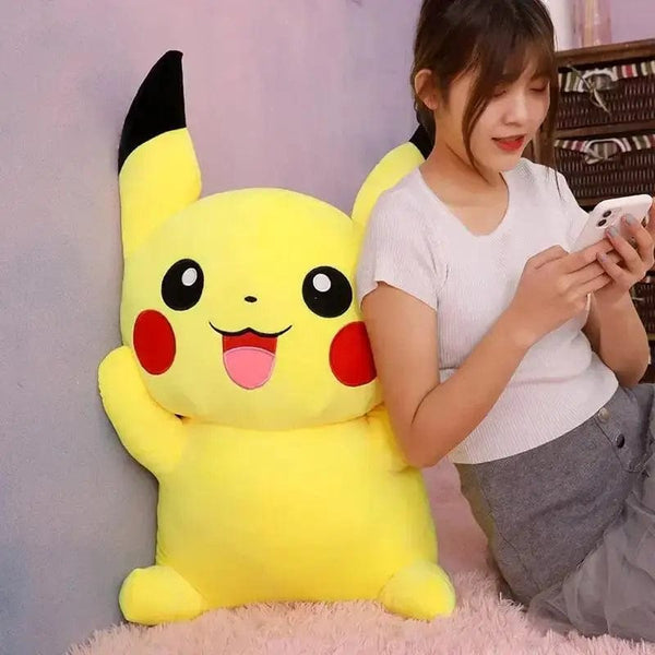 Planet Gates 80cm Big Size Pokemon Pikachu Plush Doll Japanese Anime Cute and soft  Pikachu Children's accompany Collection Toys Gifts