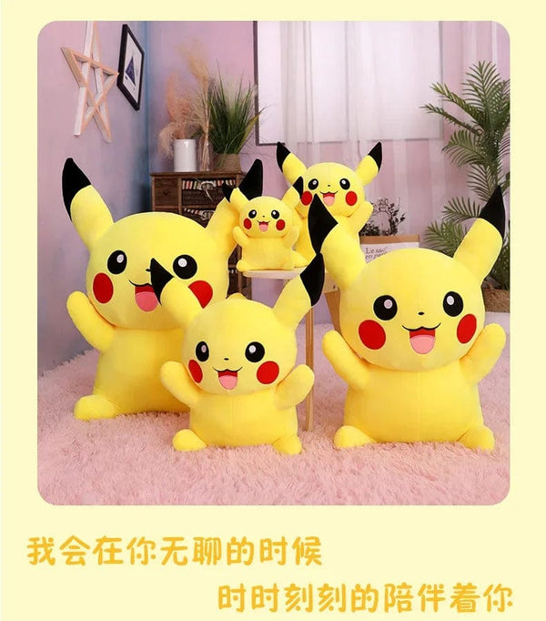 Planet Gates 80cm Big Size Pokemon Pikachu Plush Doll Japanese Anime Cute and soft  Pikachu Children's accompany Collection Toys Gifts