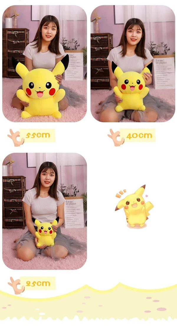 Planet Gates 80cm Big Size Pokemon Pikachu Plush Doll Japanese Anime Cute and soft  Pikachu Children's accompany Collection Toys Gifts
