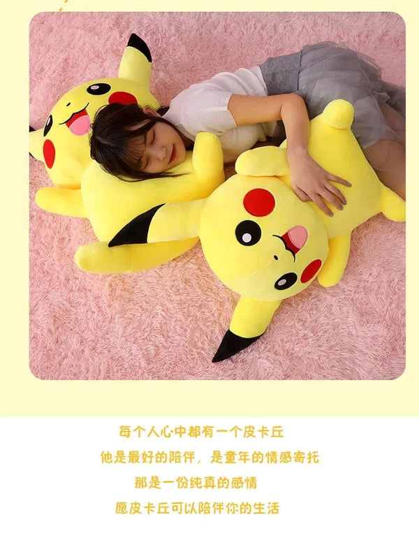 Planet Gates 80cm Big Size Pokemon Pikachu Plush Doll Japanese Anime Cute and soft  Pikachu Children's accompany Collection Toys Gifts