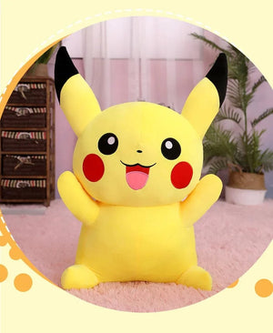 Planet Gates 80cm Big Size Pokemon Pikachu Plush Doll Japanese Anime Cute and soft  Pikachu Children's accompany Collection Toys Gifts
