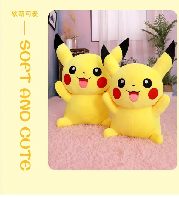 Planet Gates 80cm Big Size Pokemon Pikachu Plush Doll Japanese Anime Cute and soft  Pikachu Children's accompany Collection Toys Gifts