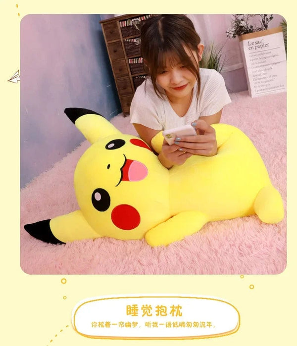 Planet Gates 80cm Big Size Pokemon Pikachu Plush Doll Japanese Anime Cute and soft  Pikachu Children's accompany Collection Toys Gifts