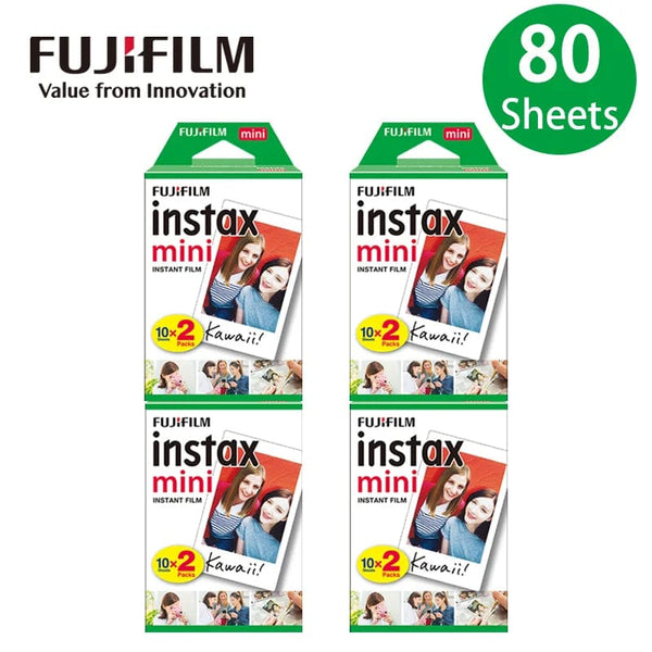 Planet Gates 80sheets / CHINA Fujifilm Instax Mini 12 9 Film White Edge 10 20 40 60 100 Sheets/Packs Photo Paper for Fuji Instant Camera 8/7s/11/25/50/90/sp-2