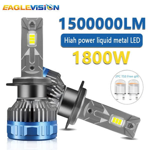 Planet Gates 8760 Chip 6500K / H1 EAGLEVISION Led Headlight Lamp Bulb for Cars H4 Turbo Canbus 12v 24v 1800W High Power Lamp HB3 HB4 9012 H1 H4 H7 H11 H13