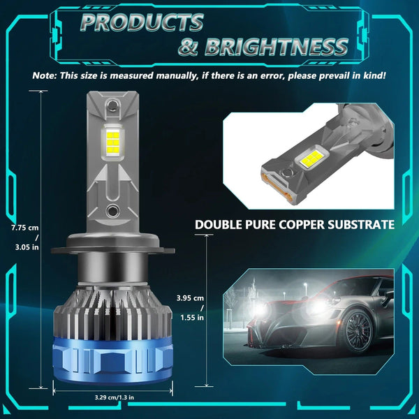 Planet Gates 8760 Chip 6500K / H1 EAGLEVISION Led Headlight Lamp Bulb for Cars H4 Turbo Canbus 12v 24v 1800W High Power Lamp HB3 HB4 9012 H1 H4 H7 H11 H13