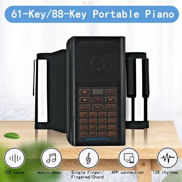 Planet Gates 88 61 Key Hand Roll Piano Toys for Kids Boys Educational Keyboard Instrument Girls Learning Music Children Electronic Musical
